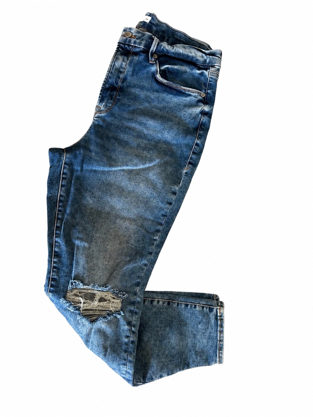 Good American Distressed Stretch Jeans – Size 14–18